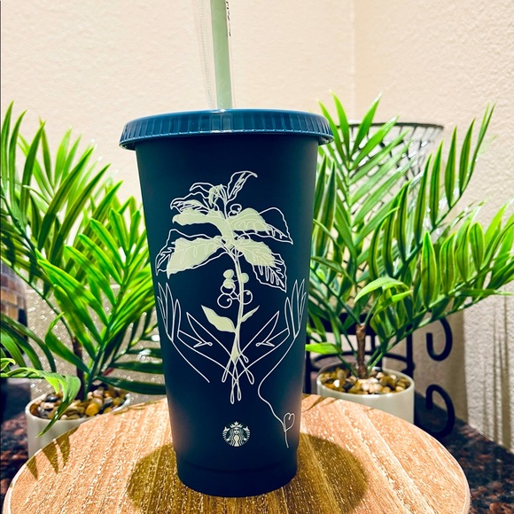 *HP*🌿NEW Starbucks 2022 Spring ‘Sip Sustainably ‘ Teal Green Reusable Cold Cup - Picture 7 of 8
